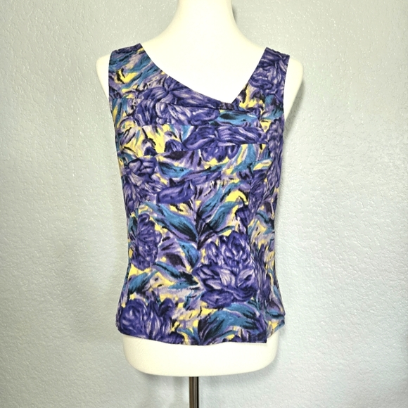 Odille Tops - Odille Anthropologie Watercolor Sleeveless Top, Size 6